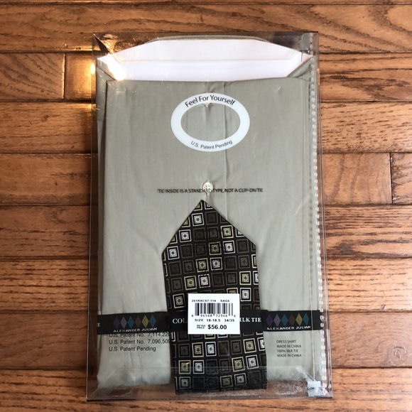 Alexander Julian Colours Dress Shirt & Silk Tie - Picture 2 of 15